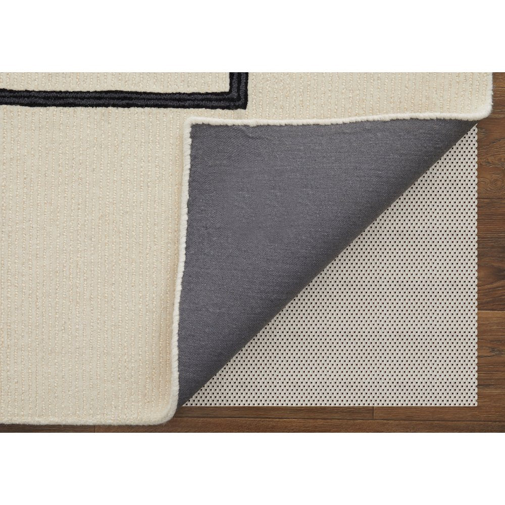 Maguire Transitional Abstract, Ivory/Gray/Black, 3'-6" x 5'-6" Accent Rug