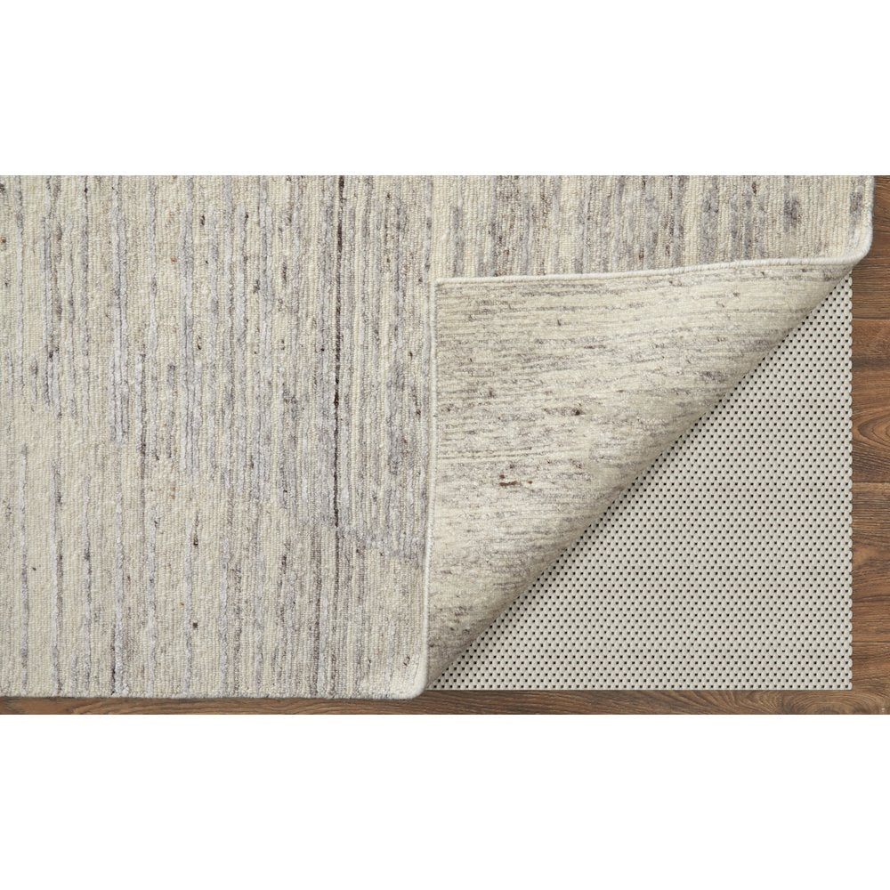 Brighton Modern Abstract, Ivory/Taupe/Silver, 2' x 3' Accent Rug