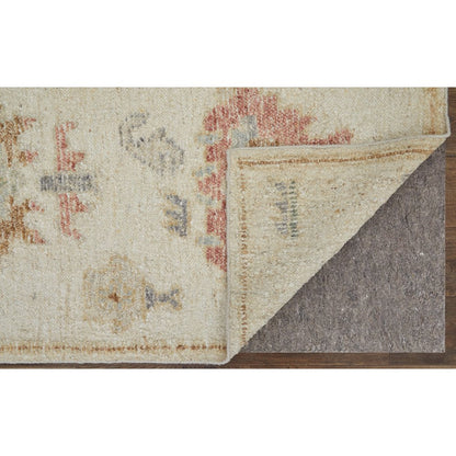 Grafton Transitional Floral & Botanical, Ivory/Orange/Gray, 2' x 3' Accent Rug
