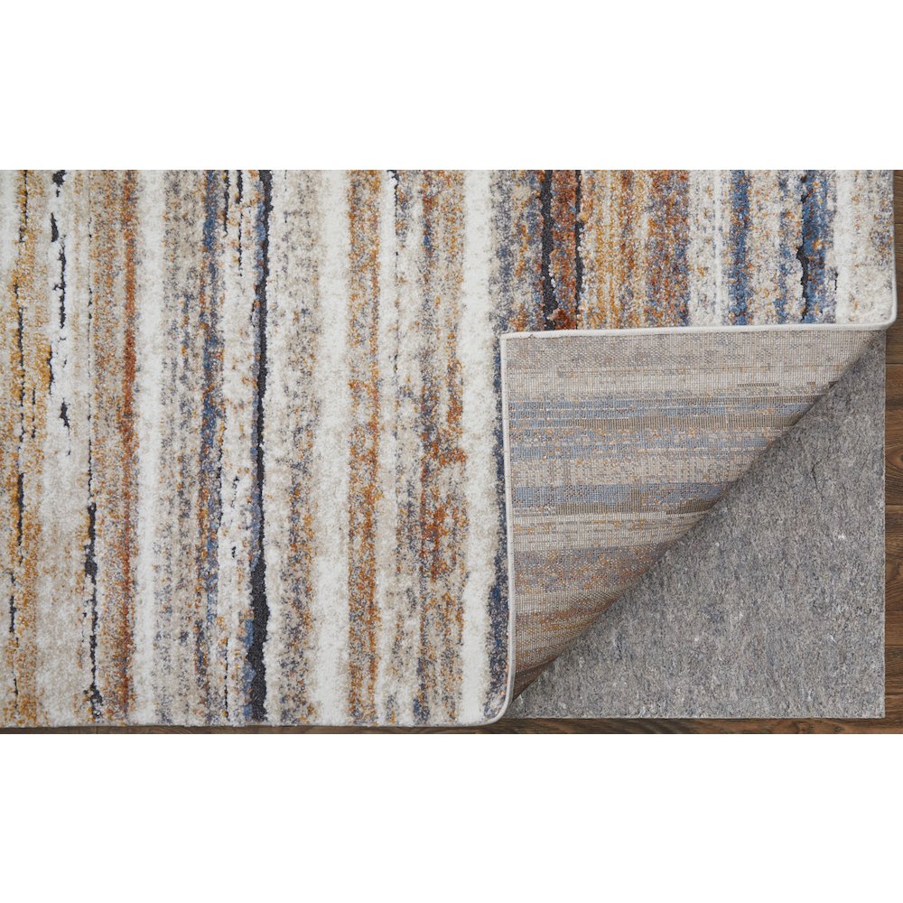 Gilmore Modern Stripes, Ivory/Orange/Gray, 2'-6" x 8' Runner