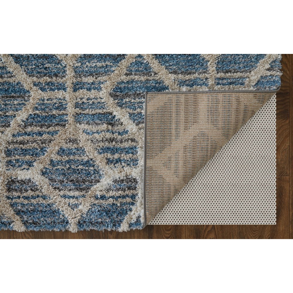 Mynka Transitional Diamond, Blue/Ivory, 2' x 3' Accent Rug