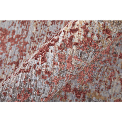 Pryor Modern Watercolor, Red/Gray/Blue, 7'-10" x 10' Area Rug