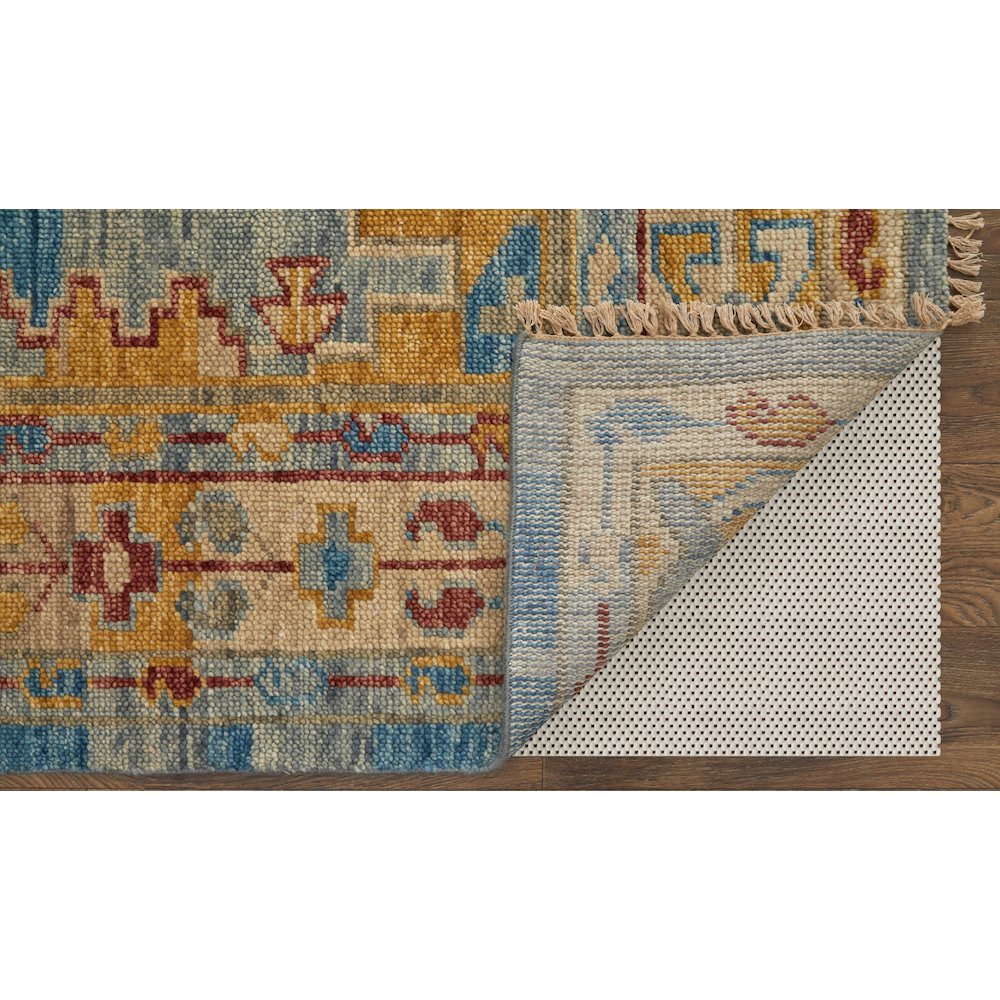 Fillmore Traditional Geometric, Blue/Yellow/Red, 3' x 5' Accent Rug