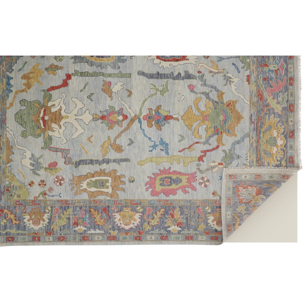 Karina Traditional Persian, Blue/Gray/Gold, 7'-9" x 9'-9" Area Rug