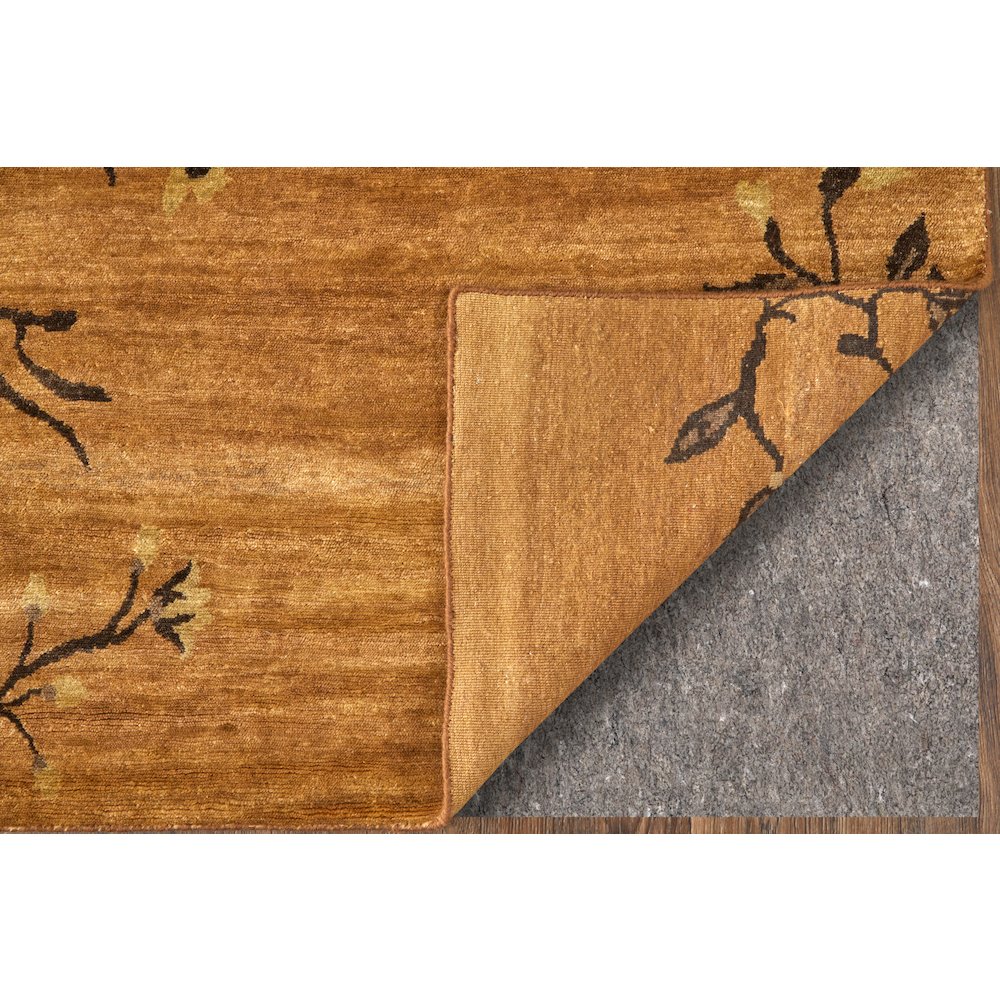 Cordonnet Transitional Floral & Botanical, Brown/Orange, 5'-6" x 8'-6" Area Rug