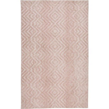 Colton Modern Art Deco Rug, Blush Pink/Champagne, 8ft x 10ft Area Rug, 8748792FBLH000F00