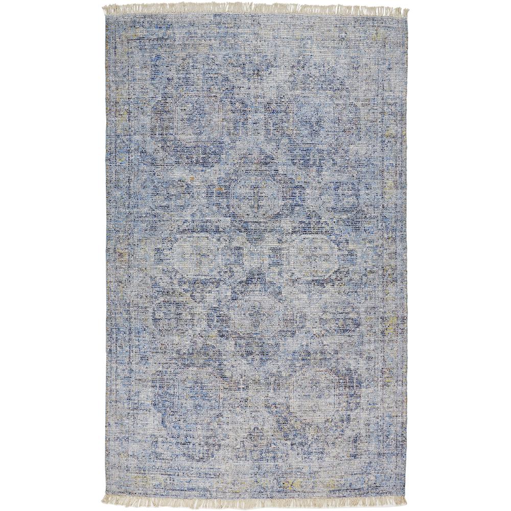 Caldwell Vintage Space Dyed Wool Rug, Classic Blue/Beige, 5ft x 7ft - 6in Area Rug, 8798804FBLU000E70