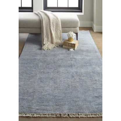 Caldwell Vintage Space Dyed Wool Rug, Classic Blue/Beige, 5ft x 7ft - 6in Area Rug, 8798804FBLU000E70