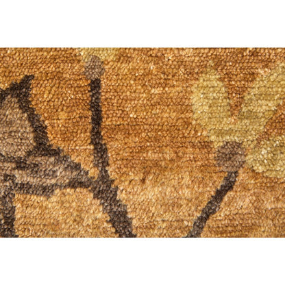 Cordonnet Transitional Floral & Botanical, Brown/Orange, 5'-6" x 8'-6" Area Rug