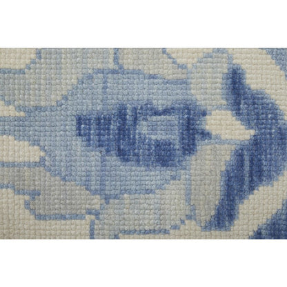 Karina Transitional Floral & Botanical, Ivory/Blue, 5'-6" x 8'-6" Area Rug