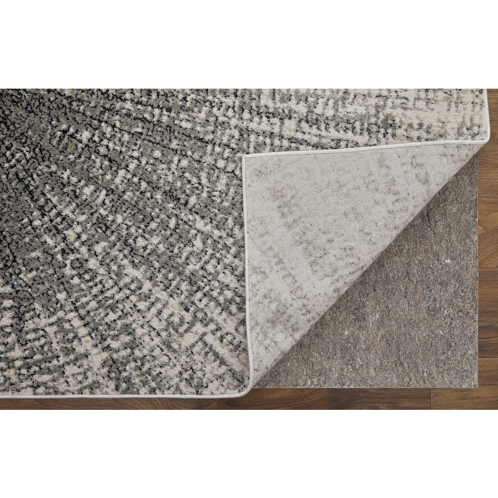 Micah Modern Abstract, Ivory/Gray/Blue, 10' x 13'-2" Area Rug