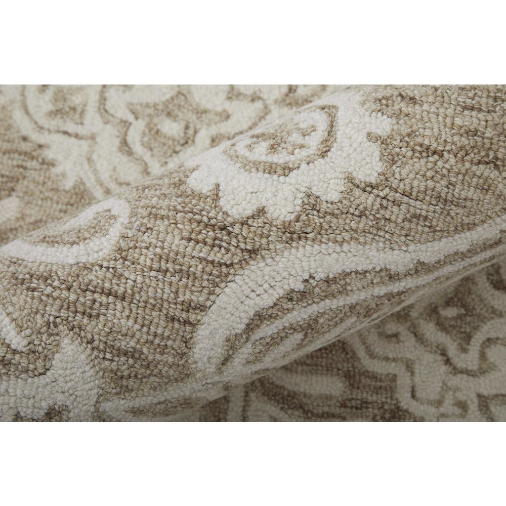 Belfort Modern Floral Paisley Rug, Latte Tan/Ivory, 9ft x 12ft Area Rug, 8698776FTPEIVYG00