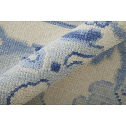 Karina Transitional Floral & Botanical, Ivory/Blue, 5'-6" x 8'-6" Area Rug