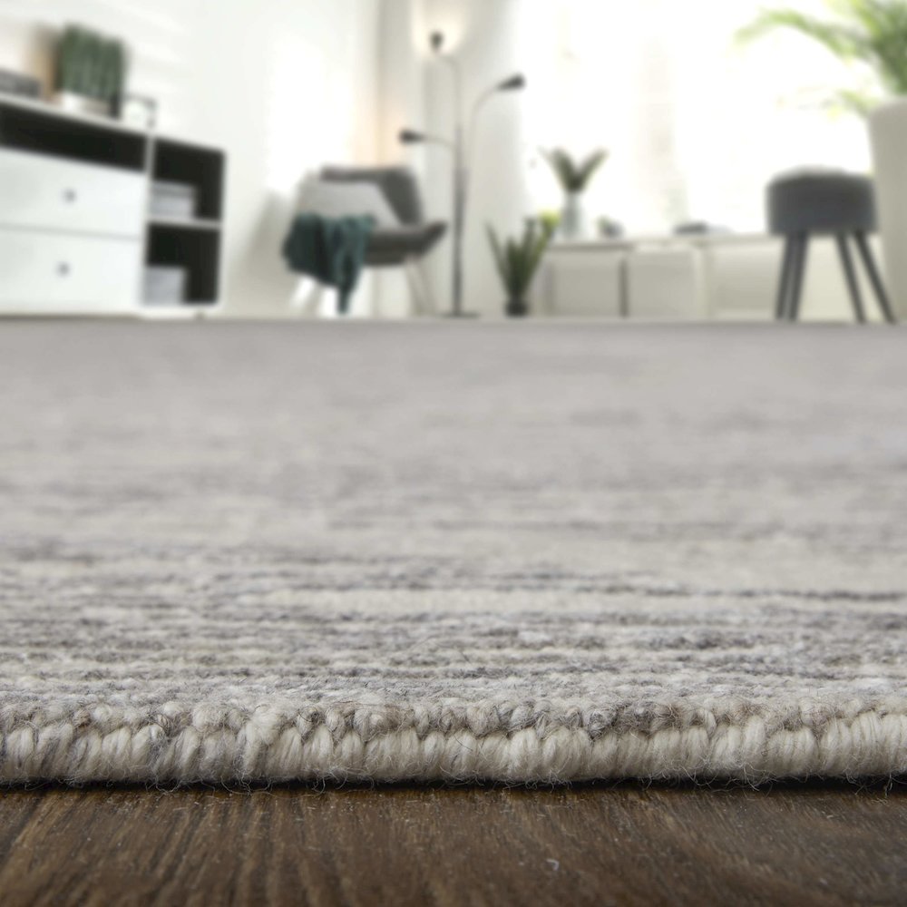 Brighton Modern Abstract, Ivory/Taupe/Silver, 2' x 3' Accent Rug