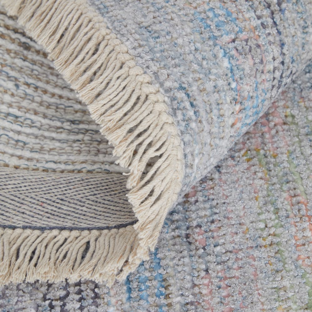 Caldwell Transitional Floral & Botanical, Blue/Yellow/Orange, 2' x 3' Accent Rug