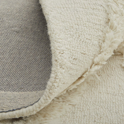 Anica Premium Wool Tufted Accent Rug, Boho Moroccan, Ivory/Beige, 4ft x 6ft, ANC8008FIVYBRNC00