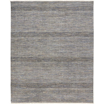 Janson Classic Striped Area Rug, Warm Gray/Bright Blue, 8ft-6in x 11ft-6in, I92I6064BLU000G50