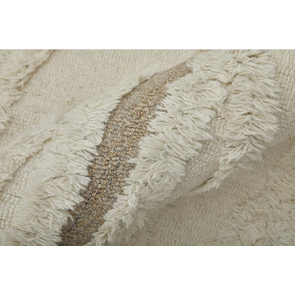 Anica Premium Wool Tufted Accent Rug, Boho Moroccan, Ivory/Beige, 4ft x 6ft, ANC8008FIVYBRNC00