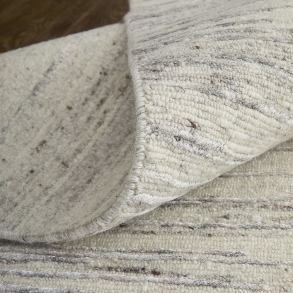Brighton Modern Abstract, Ivory/Taupe/Silver, 2' x 3' Accent Rug