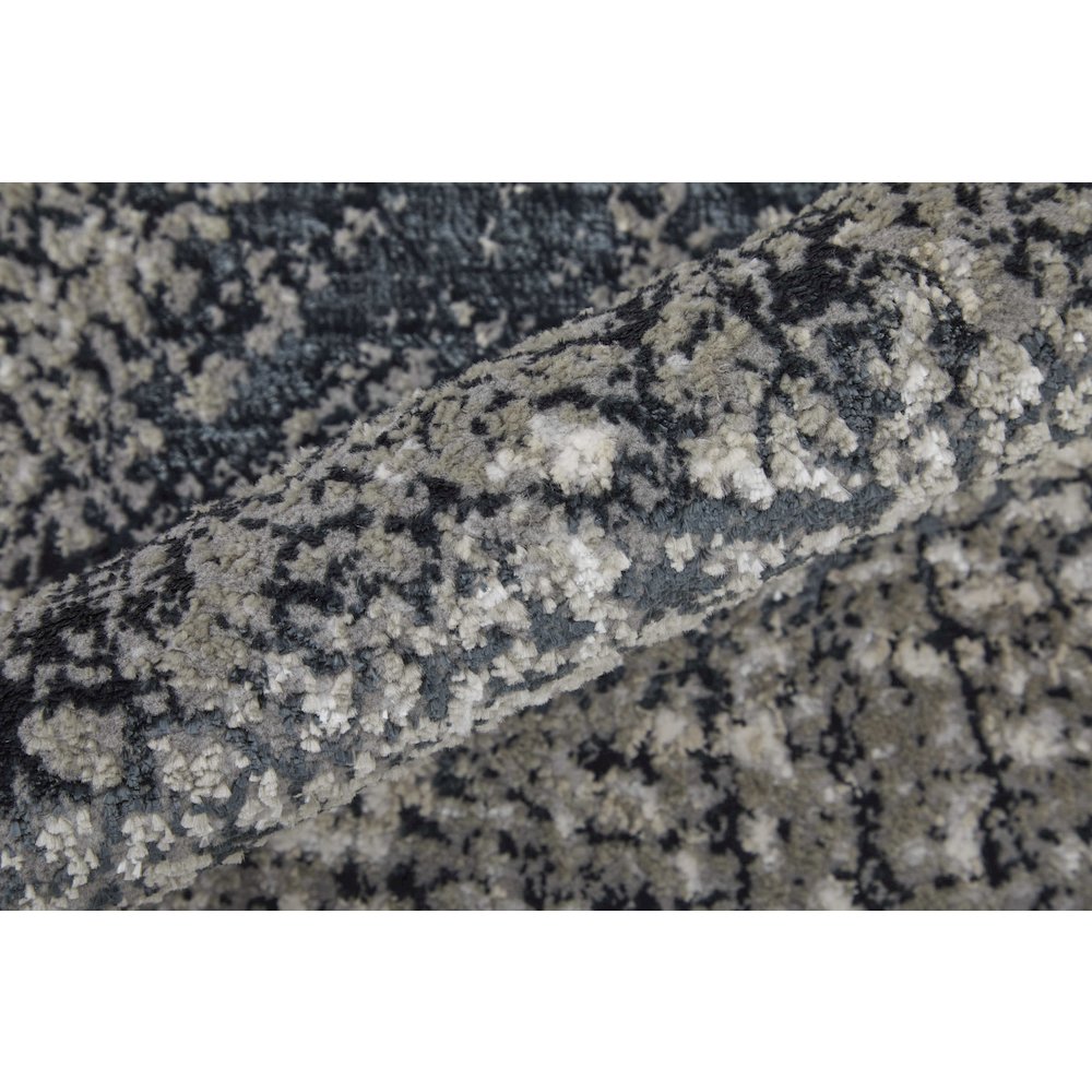 Micah Modern Abstract, Ivory/Gray/Blue, 10' x 13'-2" Area Rug