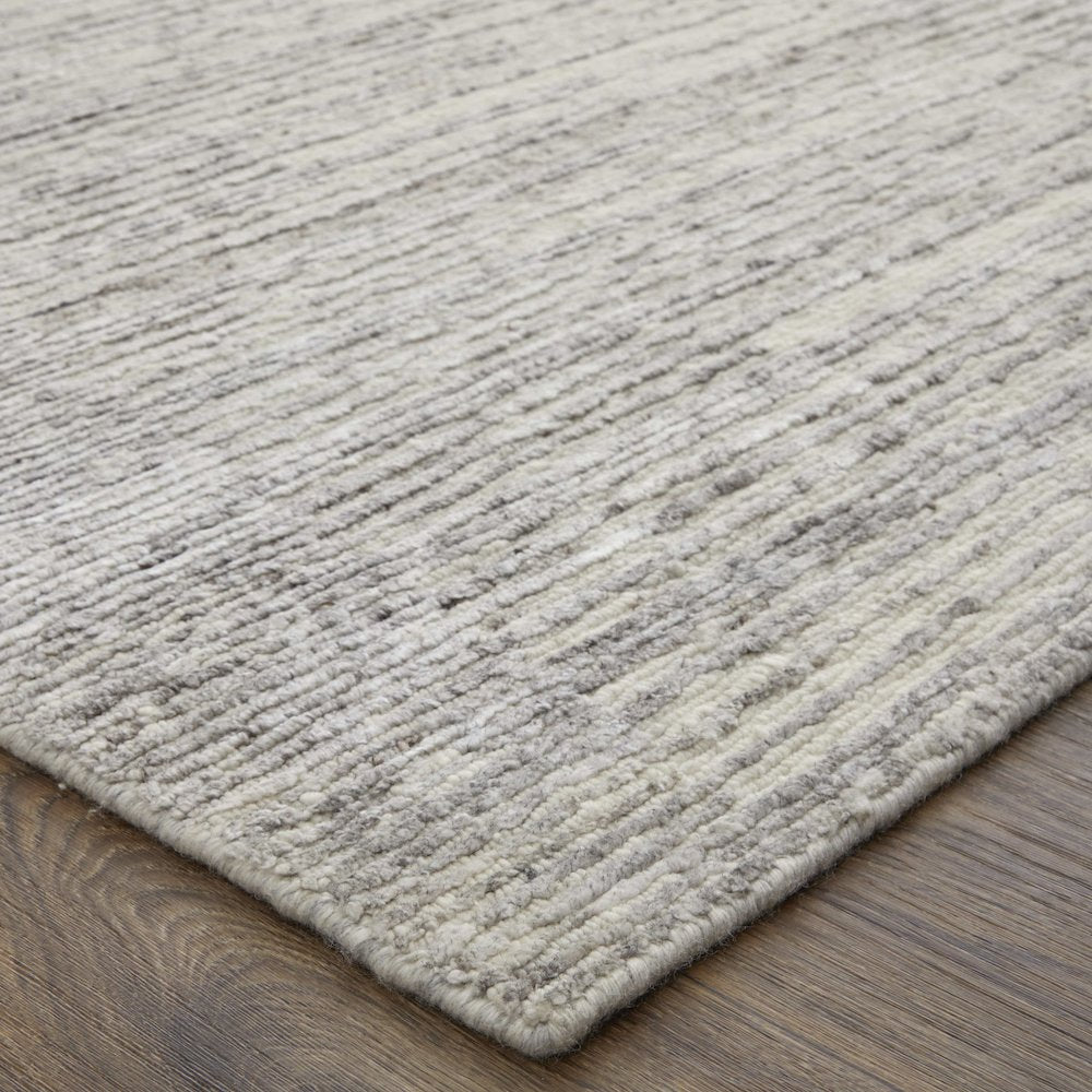 Brighton Modern Abstract, Ivory/Taupe/Silver, 2' x 3' Accent Rug