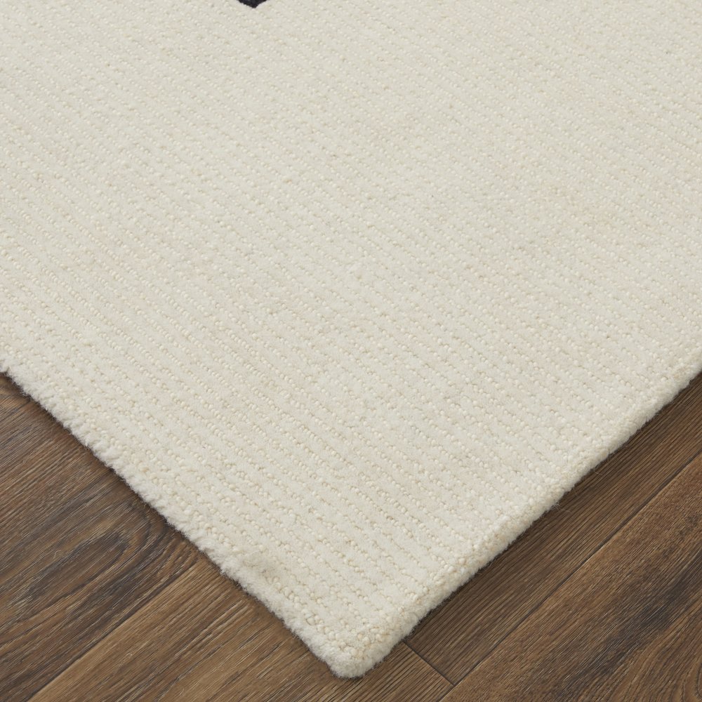 Maguire Transitional Abstract, Ivory/Gray/Black, 3'-6" x 5'-6" Accent Rug