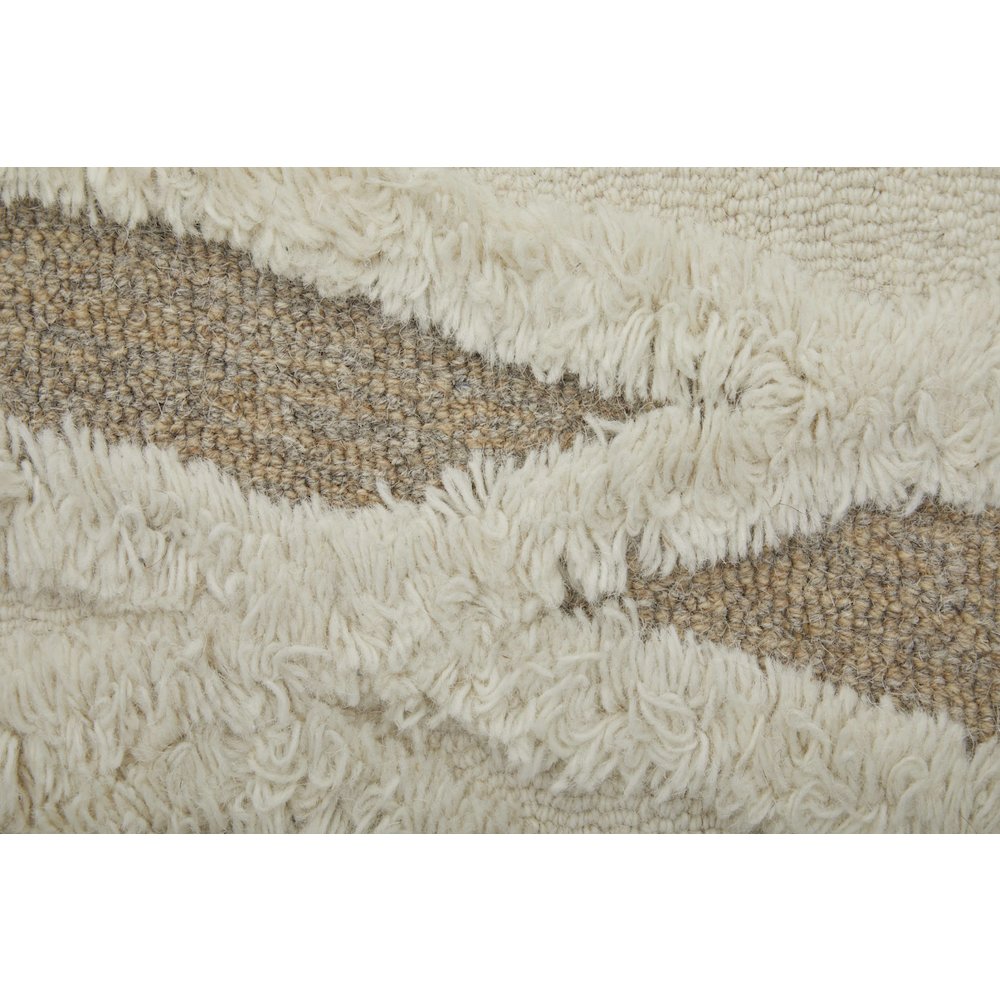 Anica Premium Wool Tufted Accent Rug, Boho Moroccan, Ivory/Beige, 4ft x 6ft, ANC8008FIVYBRNC00