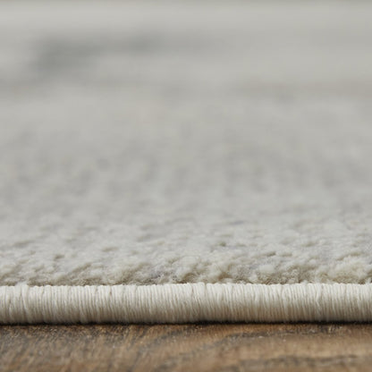 Clio Modern Abstract, Ivory/Blue/Brown, 7'-9" x 10' Area Rug