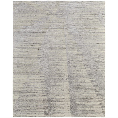 Brighton Modern Abstract, Ivory/Taupe/Silver, 2' x 3' Accent Rug