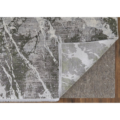 Cadiz Modern Abstract, Gray/Green/Taupe, 11'-6" x 14'-6" Area Rug