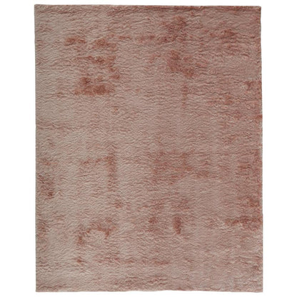Indochine Plush Shag Rug with Metallic Sheen, Salmon Pink, 2ft x 3ft-4in Accent Rug, 4944550FBLH000A25