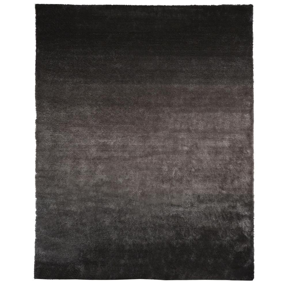 Indochine Plush Shag Accent Rug with Metallic Sheen, Gray/Silver Mink, 2ft x 3ft-4in, 4944550FGRY000A25
