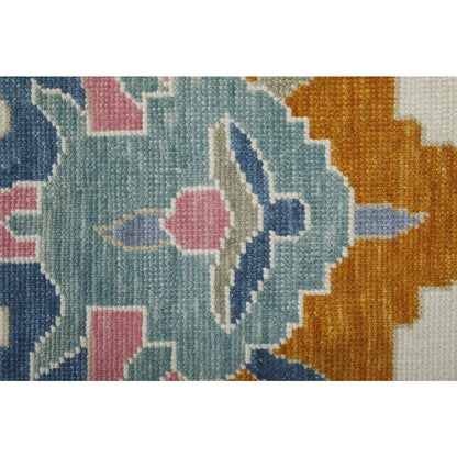 Karina Transitional Floral & Botanical, Ivory/Blue/Pink, 8'-6" x 11'-6" Area Rug