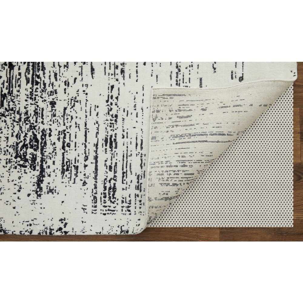 Coda Modern Abstract, Black/White, 8' x 10' Area Rug