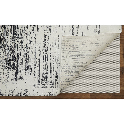 Coda Modern Abstract, Black/White, 8' x 10' Area Rug