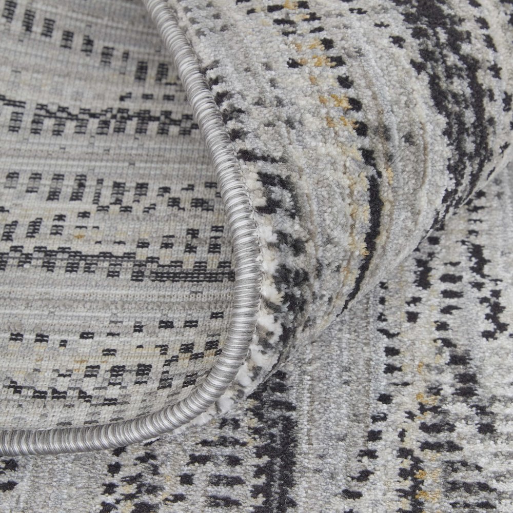 Sonora Modern Abstract, Gray/Ivory/Tan, 9'-0" x 12'-8" Area Rug