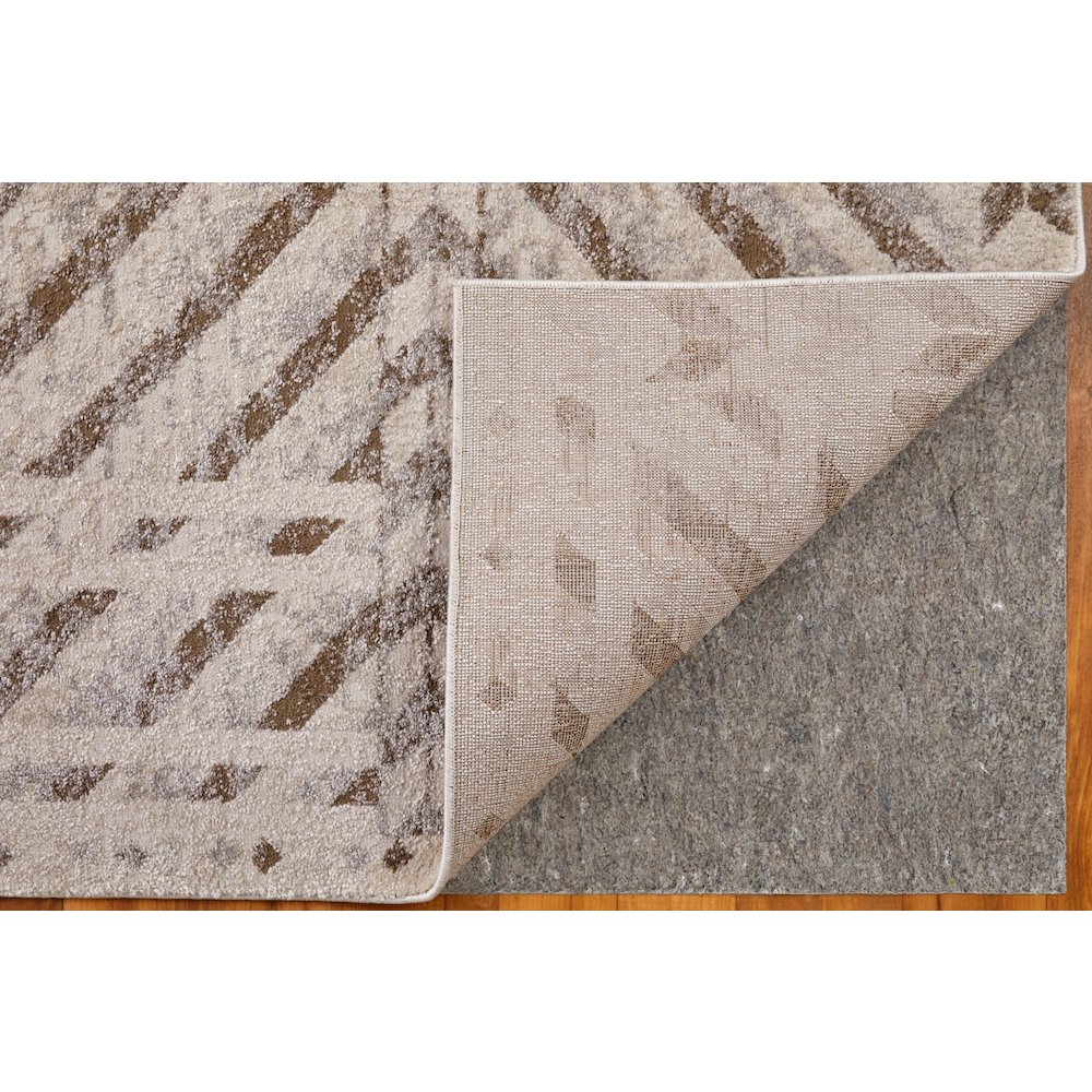Vancouver Modern Geometric, Ivory/Tan/Brown, 4' x 6' Accent Rug