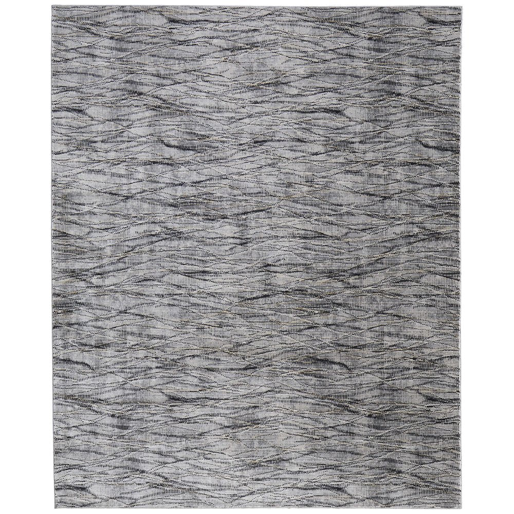 Sonora Modern Abstract, Gray/Ivory/Tan, 9'-0" x 12'-8" Area Rug