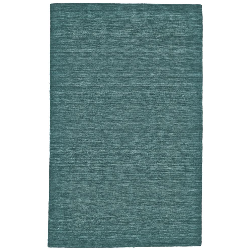 Luna Hand Woven Marled Wool Rug, Teal Blue/Green, 9ft-6in x 13ft-6in Area Rug, 5798049FTEL000H50
