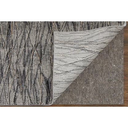 Sonora Modern Abstract, Gray/Ivory/Tan, 9'-0" x 12'-8" Area Rug