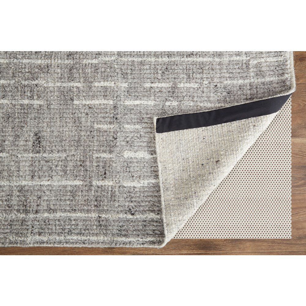 Alford Modern Checkered, Gray/Silver/Ivory, 3'-6" x 5'-6" Accent Rug