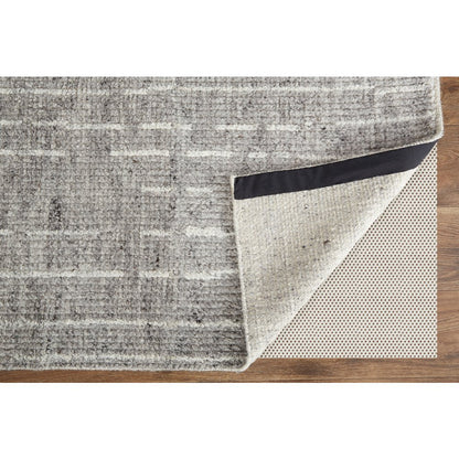 Alford Modern Checkered, Gray/Silver/Ivory, 3'-6" x 5'-6" Accent Rug