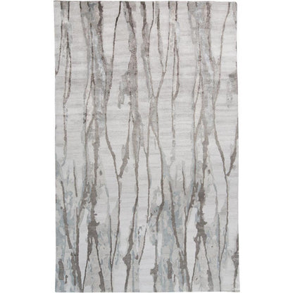 Dryden Contemporary Abstract Area Rug, Gray/Misty Blue, 9ft-6in x 13ft-6in, 8738789FBGEIVYH50