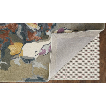 Dafney Transitional Floral & Botanical, Purple/Pink/Green, 8' x 10' Area Rug