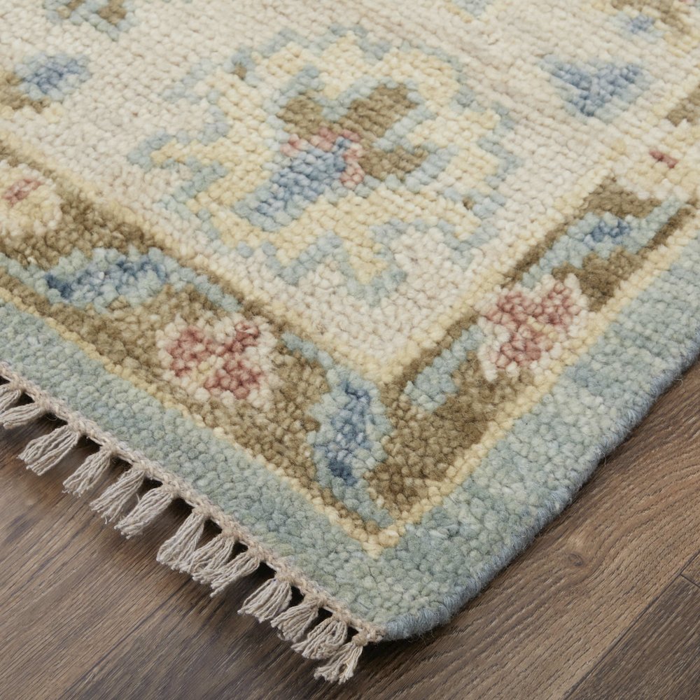 Fillmore Transitional Floral & Botanical, Blue/Ivory/Yellow, 8' x 10' Area Rug