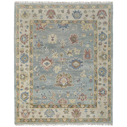 Fillmore Transitional Floral & Botanical, Blue/Ivory/Yellow, 8' x 10' Area Rug