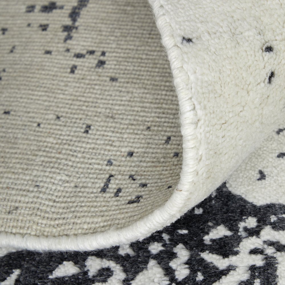 Coda Modern Abstract, Black/White, 8' x 10' Area Rug
