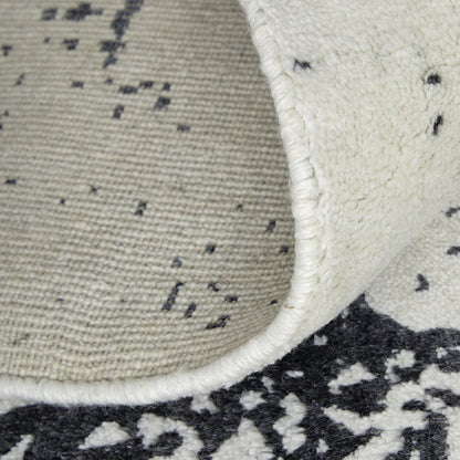 Coda Modern Abstract, Black/White, 8' x 10' Area Rug