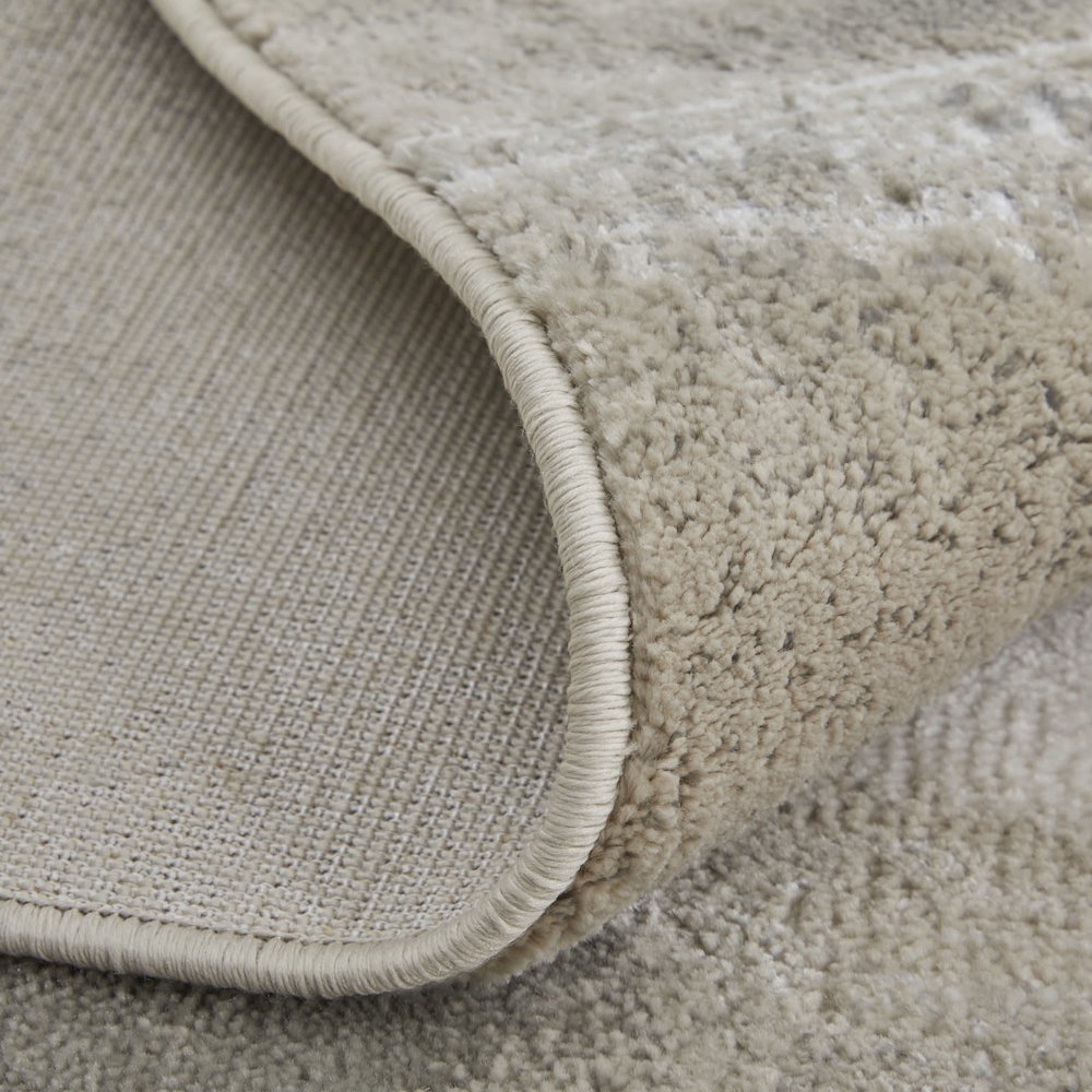 Micah Modern Abstract, Gray/Taupe/Ivory, 8' x 10' Area Rug