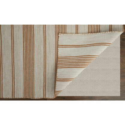 Duprine Transitional Stripes, Ivory/Taupe/Brown, 10' x 14' Area Rug